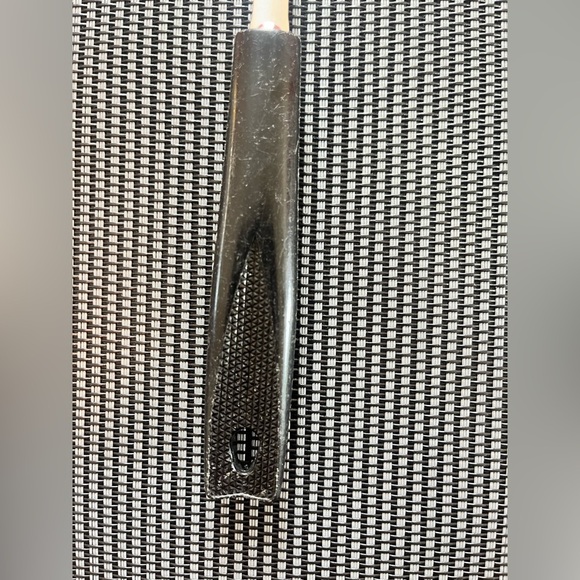 Vintage EKCO USA Metal Slotted Keyhole Serving Spoon 12" Black Corn Cob Handle - Picture 2 of 6